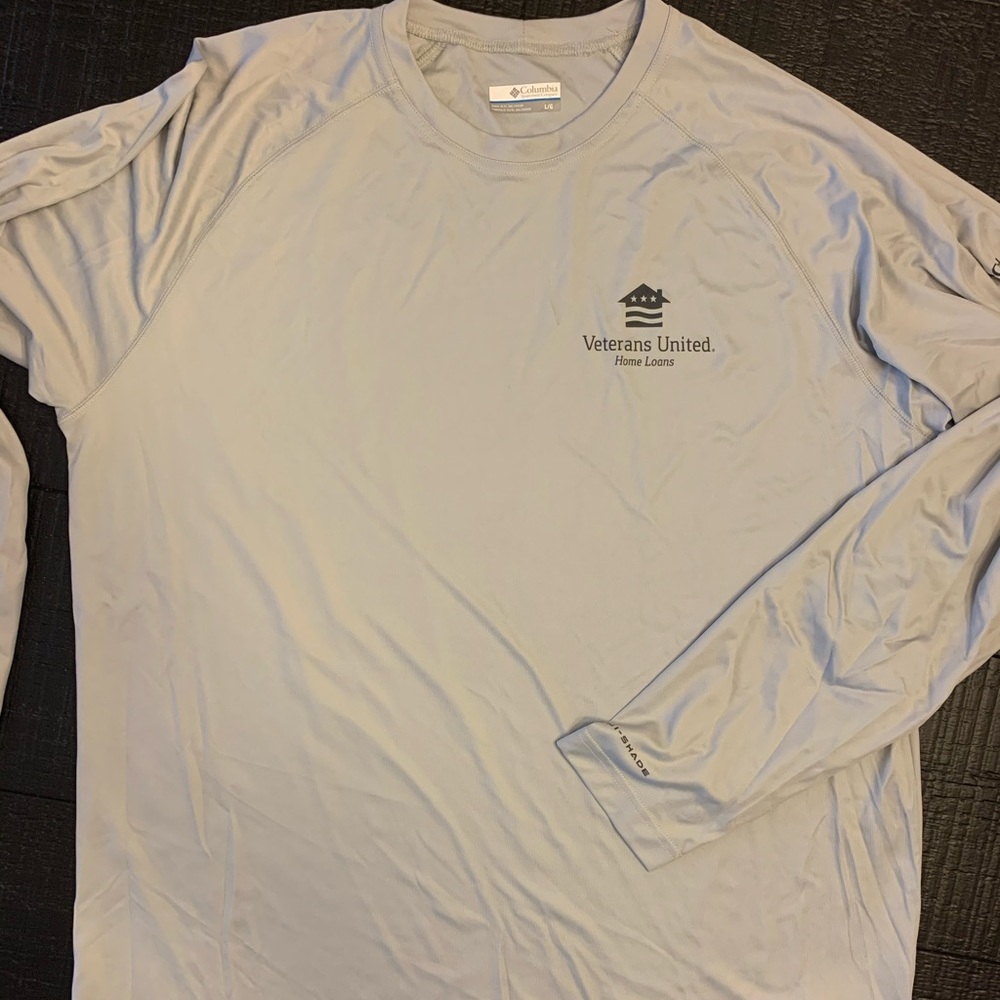 Columbia PFG LongSleeve UV Protectant Sz L - Grey